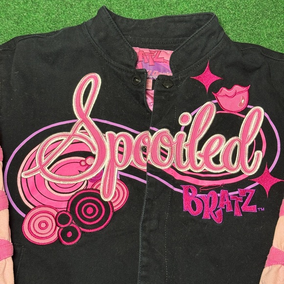 Vintage Y2K Bratz Dolls Spoil Brat JH Design Girls L 9-10 Retro Cartoon Jacket - Picture 2 of 8